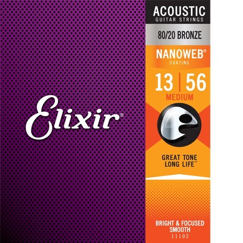 Elixir Acoustic NanoWeb Bronze 11102 medium