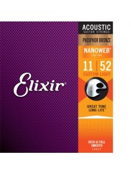 Elixir Acoustic Nanoweb Phosphore Bronze 16027 custom light