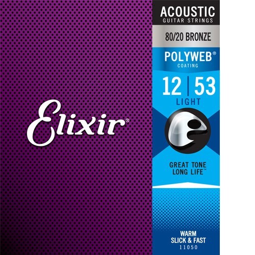 Elixir Acoustic PolyWeb Bronze 11050 light