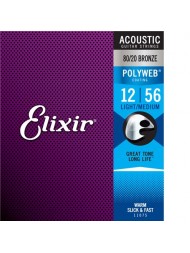 Elixir Acoustic PolyWeb Bronze 11075 medium light