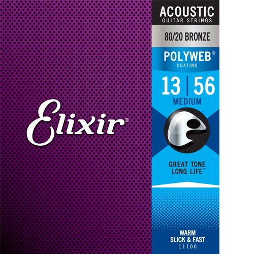 Elixir Acoustic PolyWeb Bronze 11100 medium