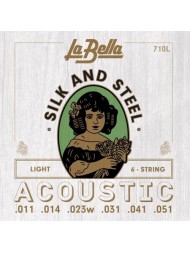 La Bella Acoustic Silk and Steel 710L light