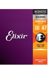 Elixir Acoustic Nanoweb Bronze 12 cordes 11152 light