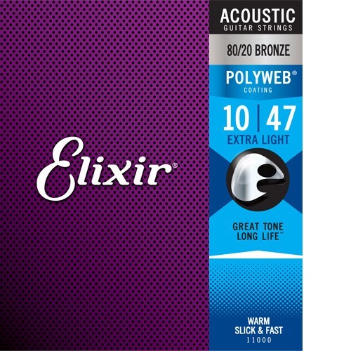 Elixir Acoustic PolyWeb Bronze 11000 extra light