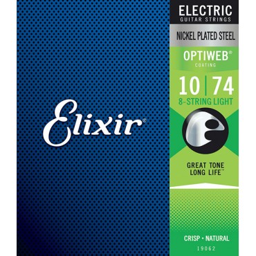 Elixir Electric Optiweb 19062 light 8 Cordes