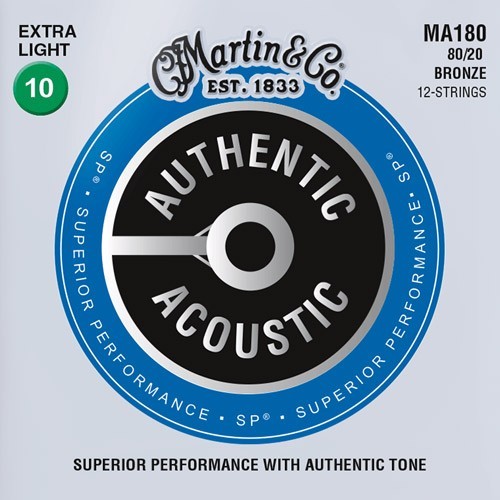 Martin Authentic SP 12 cordes MA180 extra light