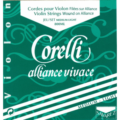 Corelli Alliance Jeu de cordes violon 4/4 Tension Medium Light