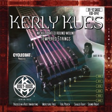 Cordes KERLY EARTHTONES MEDIUM LIGHT 12-54 CYCLECOAT Cordes guitares folk 