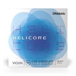 Jeu D'addario Helicore avec Mi filée Violon 4/4 Heavy