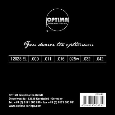 Optima Corde guitare électrique Gold Strings 12028EL