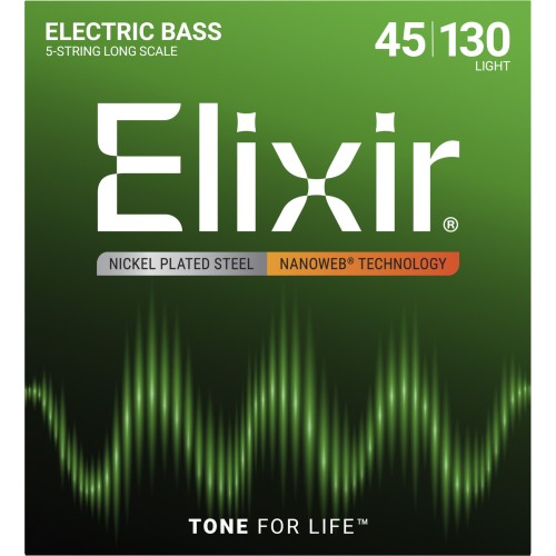 Elixir Electric NanoWeb 12002 Basse 5 cordes super light