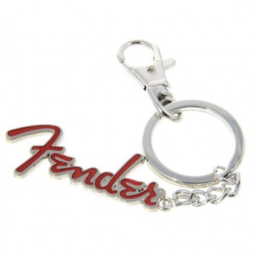 Fender Porte-clés logo rouge