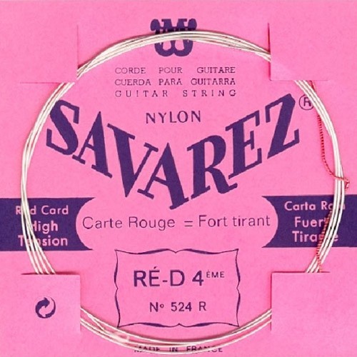 Savarez Carte Rouge RE-4ème 524R tension forte - Pack 5