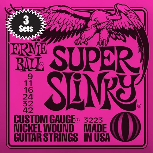 Ernie Ball Slinky pack 3 jeux 3223 super light