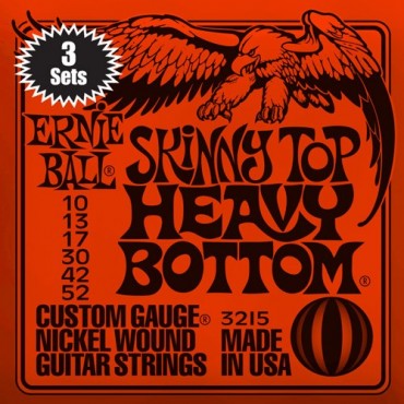 Ernie Ball Slinky pack 3 jeux 3215 skinny top heavy bottom