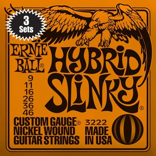 Ernie Ball Slinky pack 3 jeux 3222 Hybride